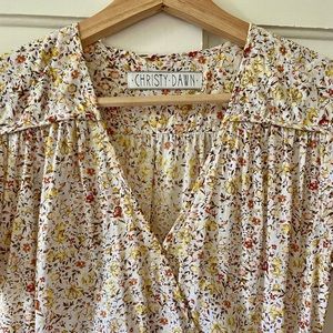 Christy Dawn, The Dawn Dress, one size, fits s/m. Cotton with drawstring waist.